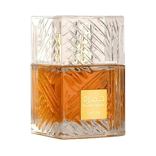 Lattafa Khamrah Perfume Bottle