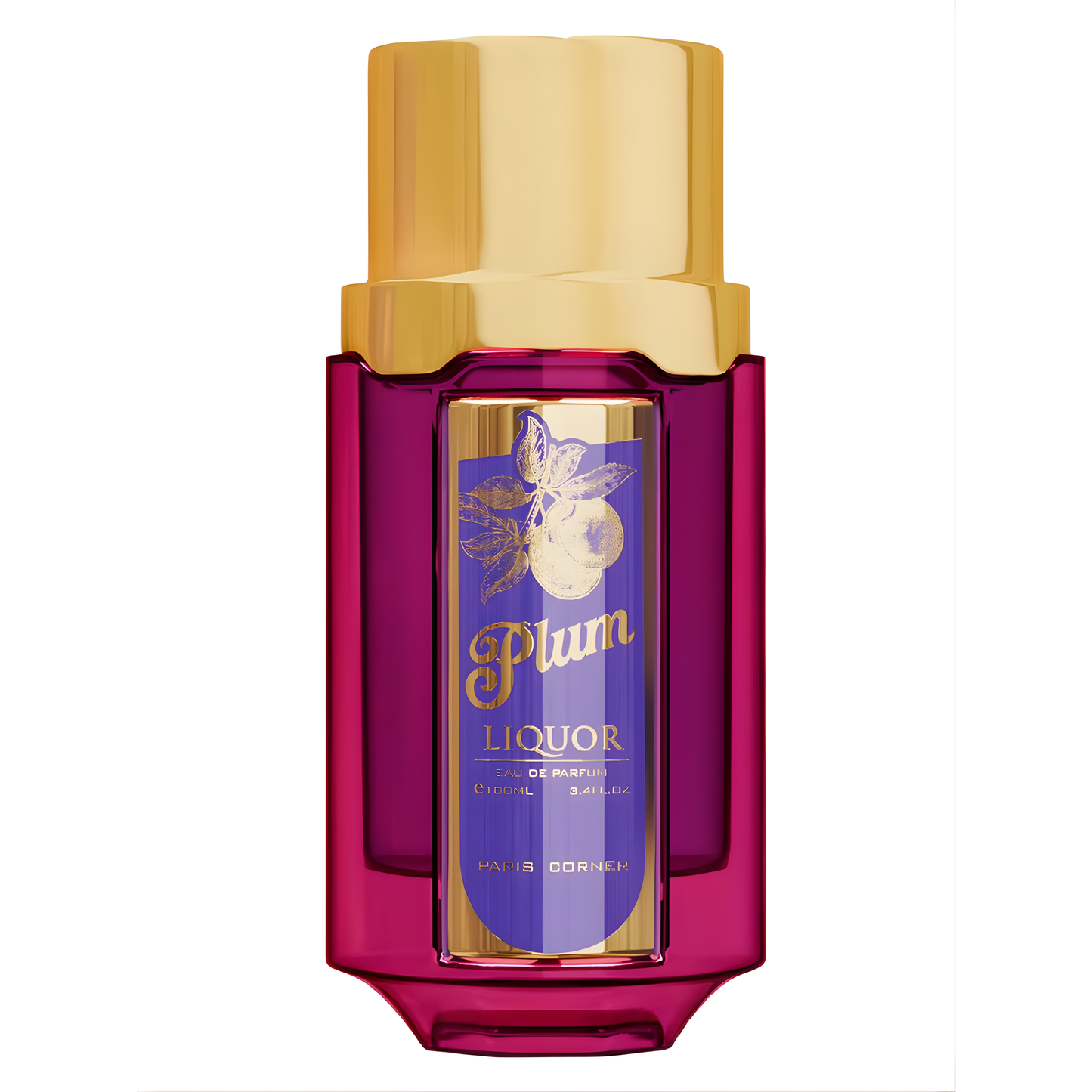 Plum Liquor perfume by Paris Corner pink bottle with gold cap