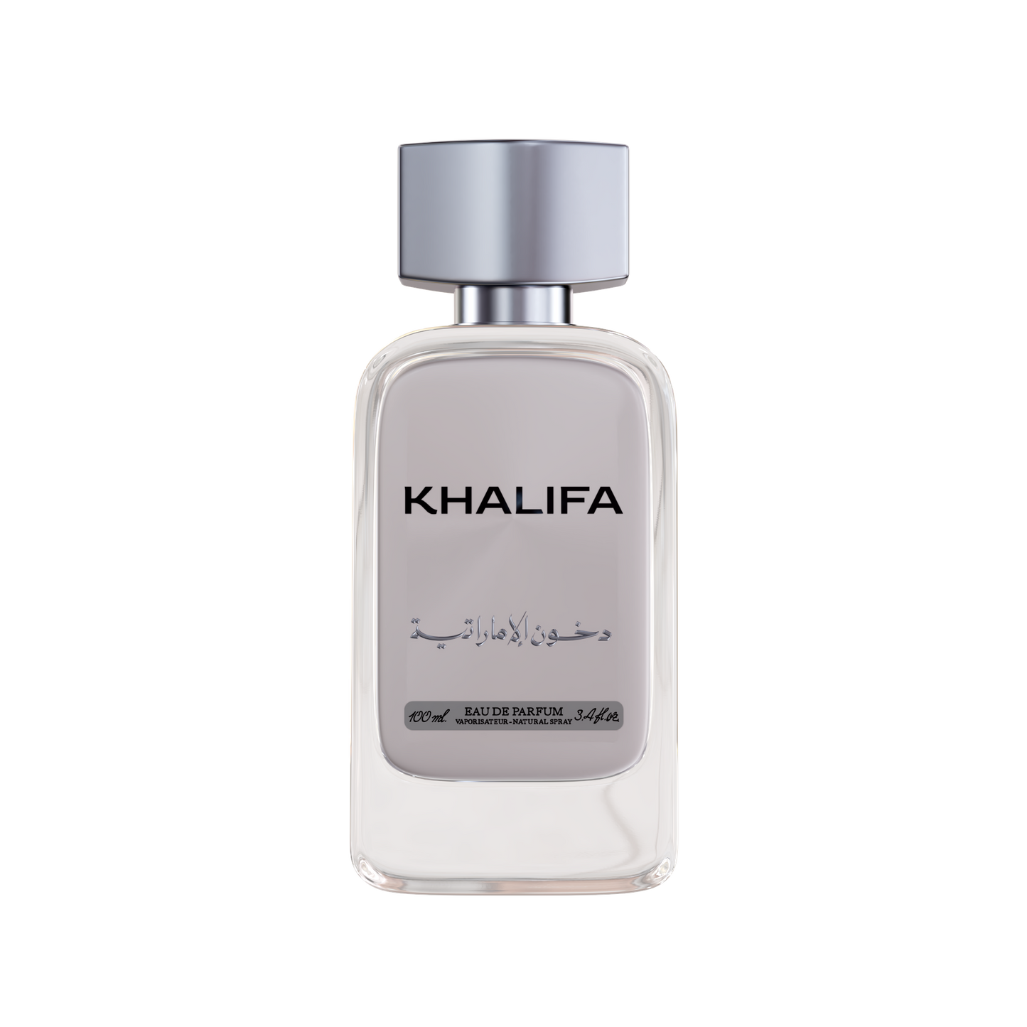 Khalifa Perfume bottle on a white background