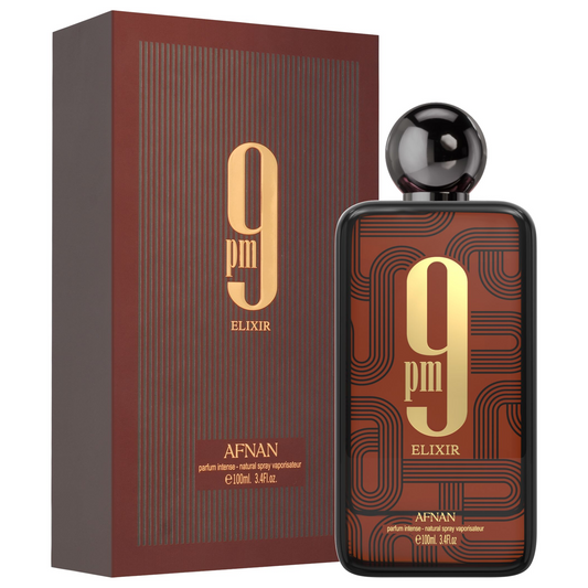 Afnan 9pm Elixir Perfume 100ml EDP perfect for night outings, parties, special occasions. Best for gifts