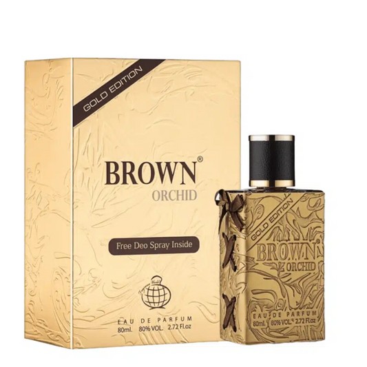 Brown Orchid Gold Edition Perfume 80ml EDP Fragrance World