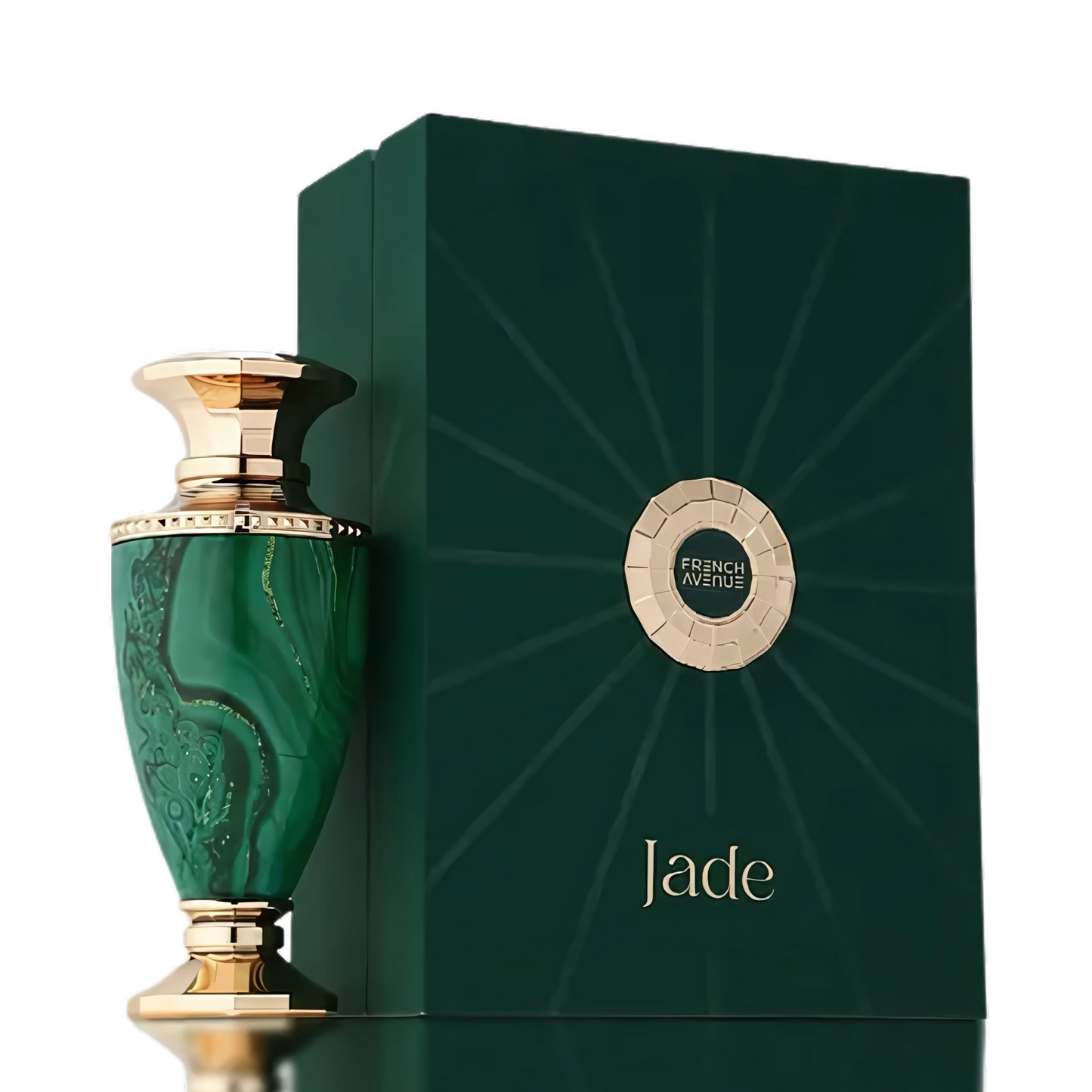 Jade Perfume 100ml EDP French Avenue long lasting fragrance in green luxury bottle