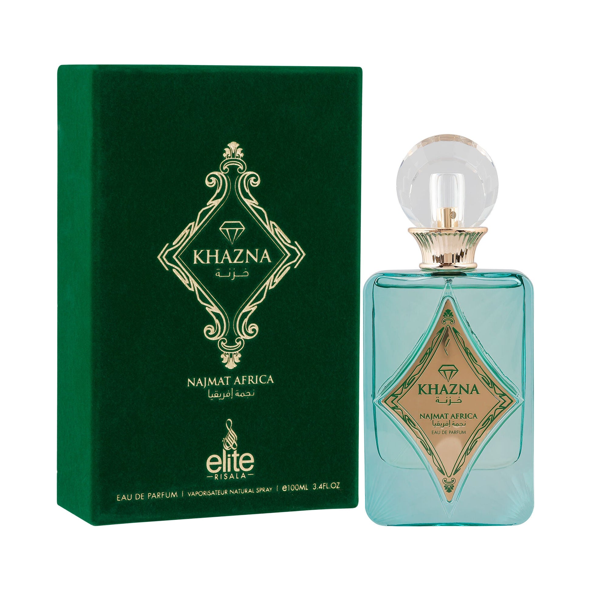 Khazna Najmat Africa 100ml Eau De Parfum by Risala Elite best for evening wear, special events, small gatherings