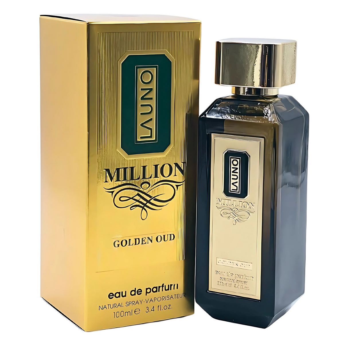 La Uno Million Golden Oud Perfume 100ml EDP by Fragrance World