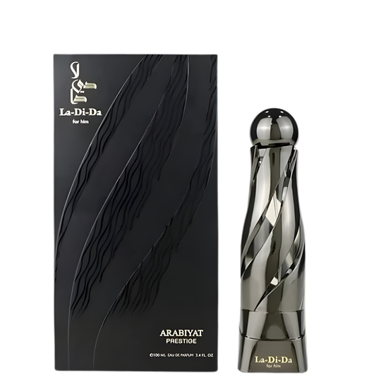 La Di Da Perfume 100ml EDP Arabiyat Prestige is black bottle