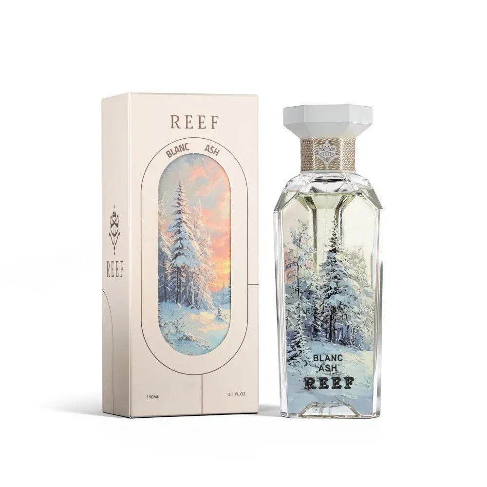Reef Blanc Ash perfume bottle and packaging on a white background