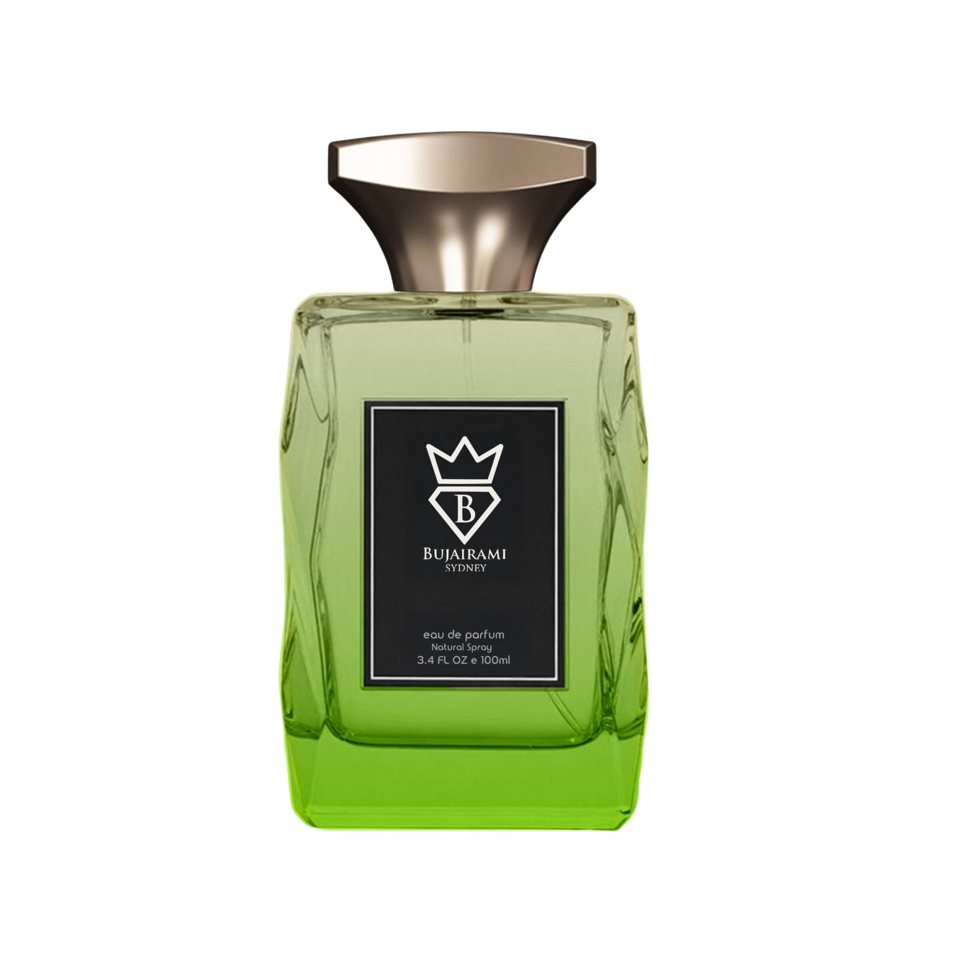 Soft Vanilla Perfume bottle with a black label on a white background