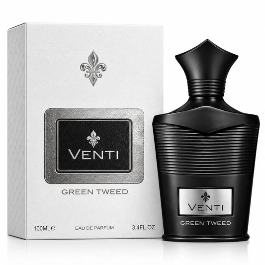 Fragrance World Venti Green Tweed Eau de Parfum 100ml fragrance bottle and box on Beevora UK