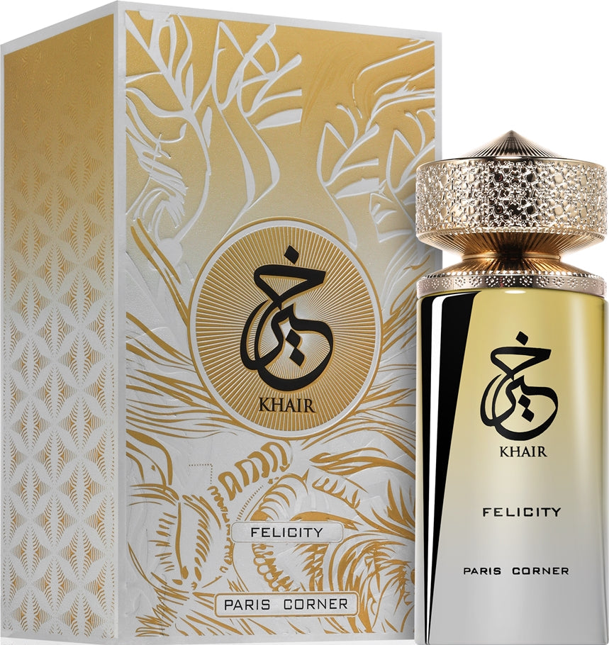 Khair Felicity 100ml EDP by Paris Corner Women's Perfume Bottle - Champagne and Musk Fragrance