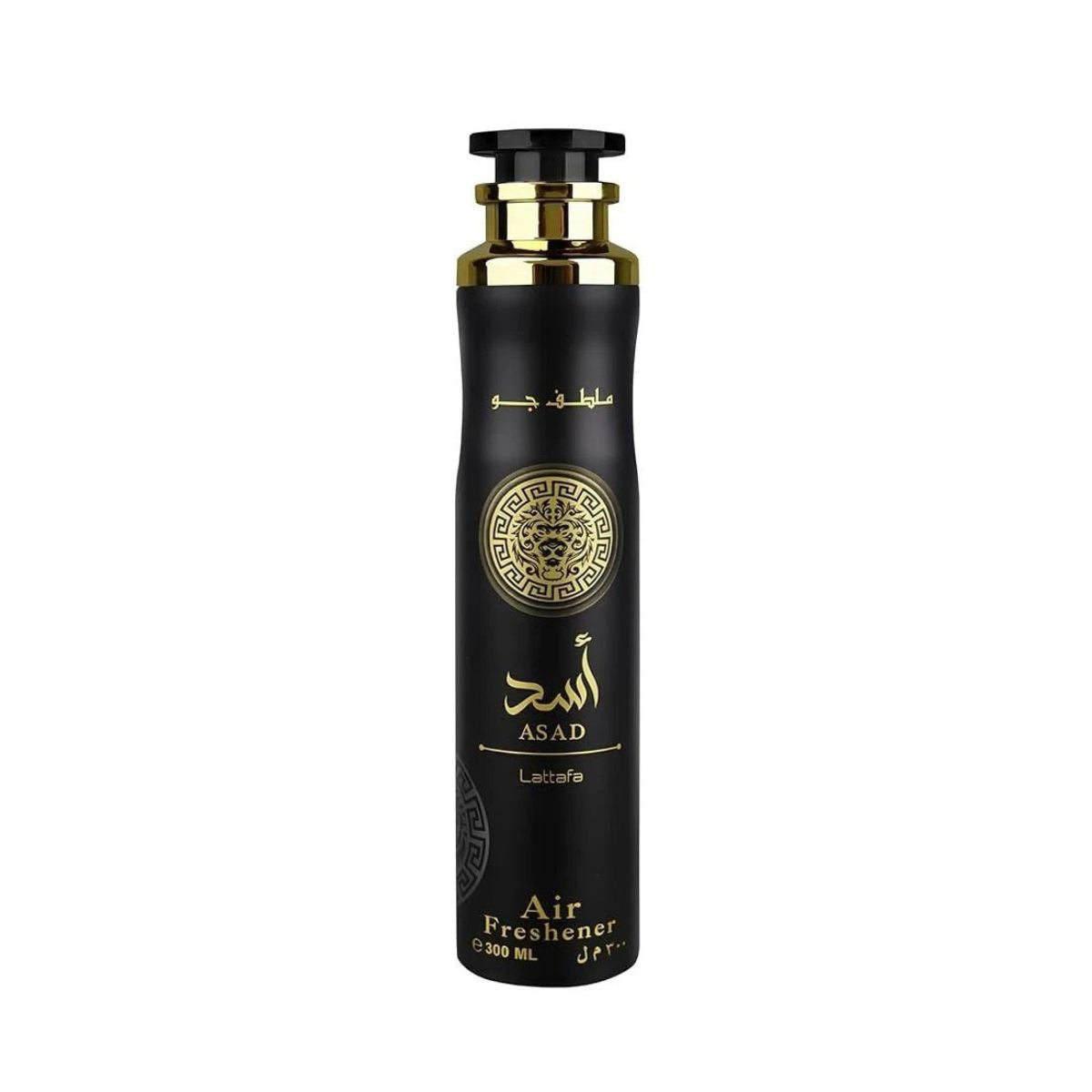 Lattafa Asad Air Freshener 300ml black and gold room spray bottle on Beevora UK