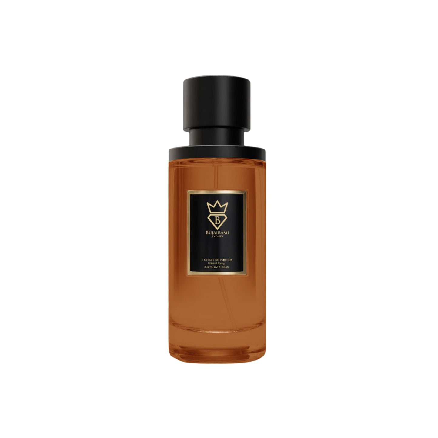 Legacy Perfume bottle with a black cap and gold label on a white background