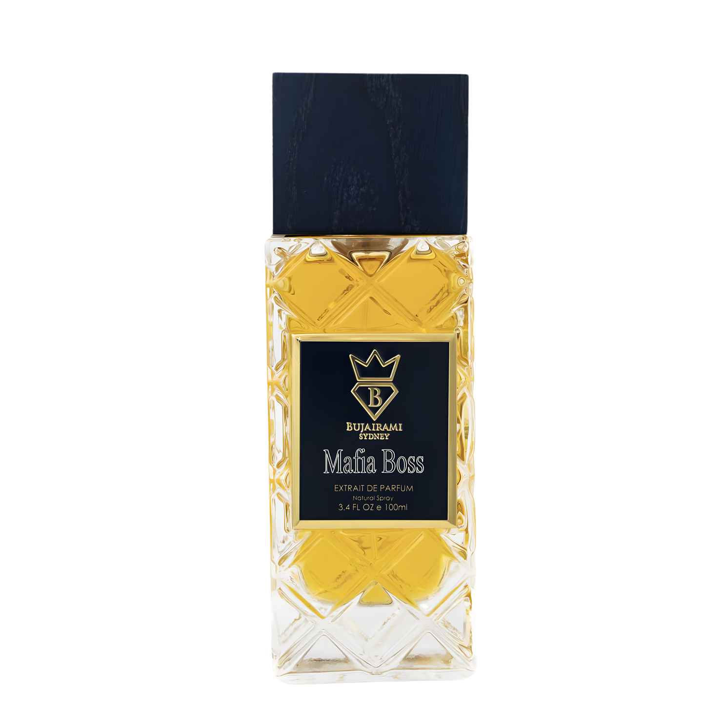 mafia-boss-perfume-100ml-edp-bujairami glass bottle with black cap