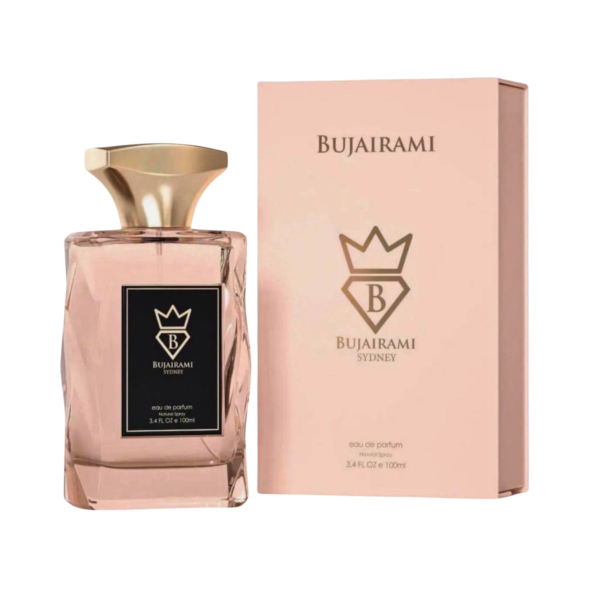 Bujairami Marshmelt Perfume bottle and packaging on a white background