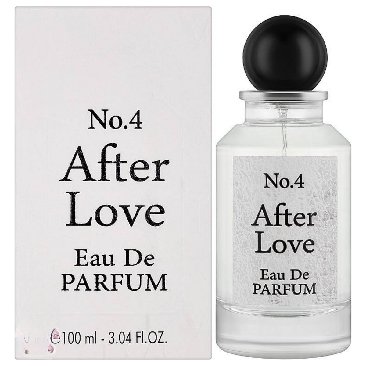 No.4 After Love Eau De Parfum bottle and packaging on a white background