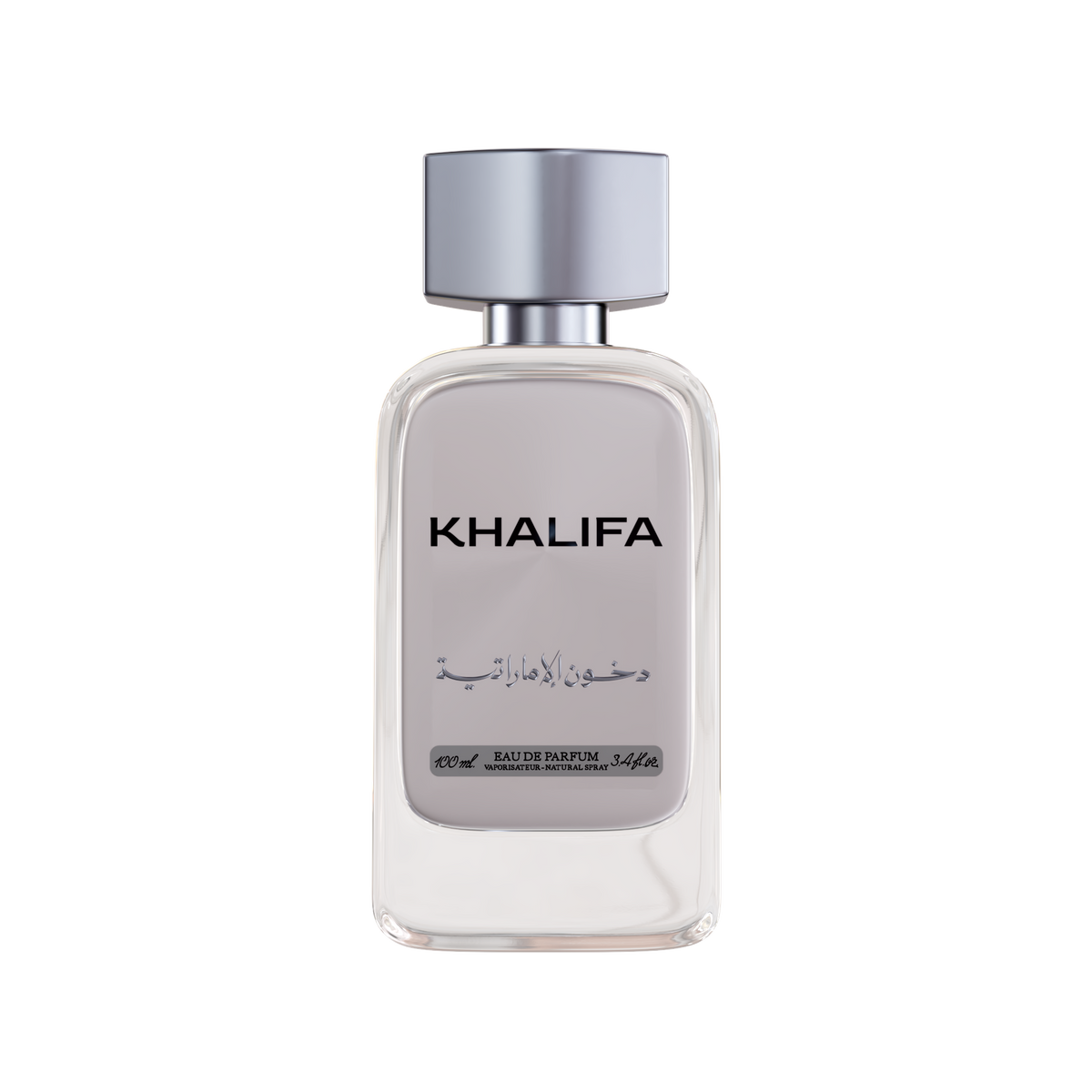 Khalifa Perfume bottle on a white background