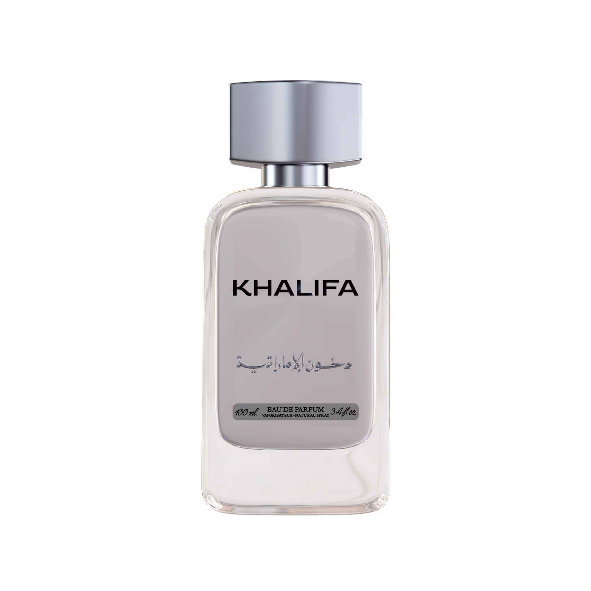Khalifa Perfume bottle on a white background