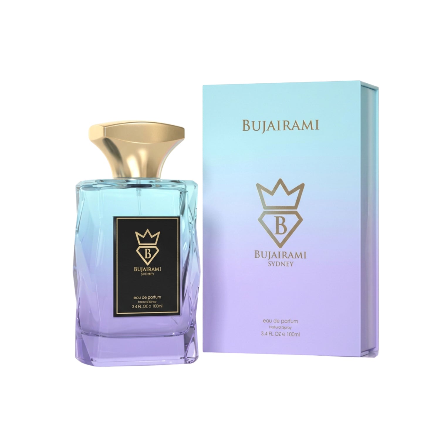 Vanilla Static Bujairami perfume bottle and packaging on a white background